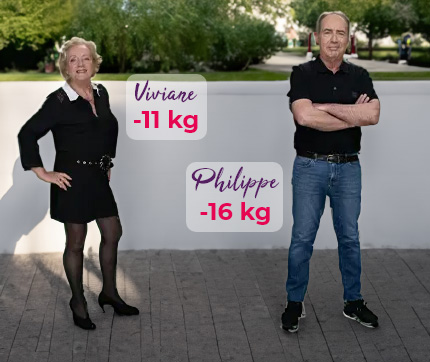 Viviane, -11 kg - Philippe, -16 kg